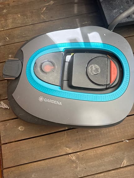 Gardena robotgräsklippare grå/blå
