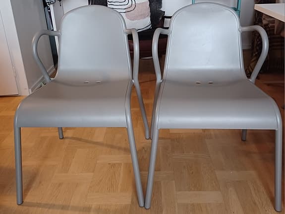 balkong/trädgårdsstolar 2 st. Metall