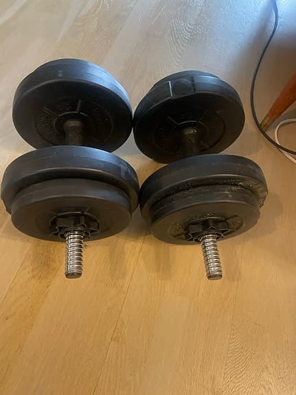 Iron Gym hantlar svart