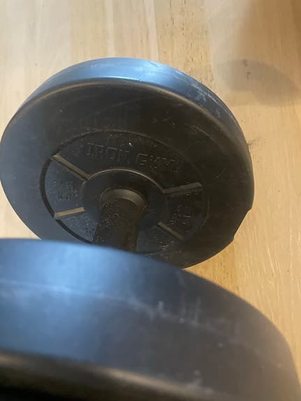 Iron Gym hantlar svart