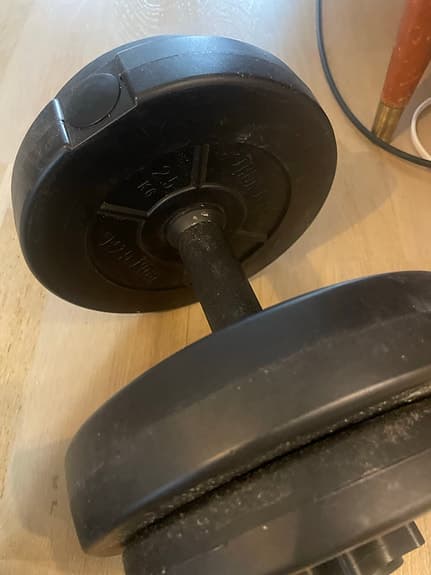 Iron Gym hantlar svart