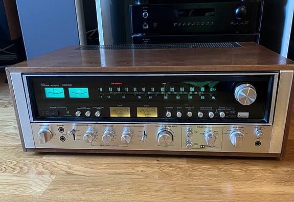 Sansui  9090DB stereo receiver träkabinett