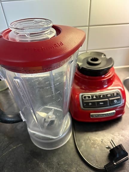 KitchenAid blender röd med kanna
