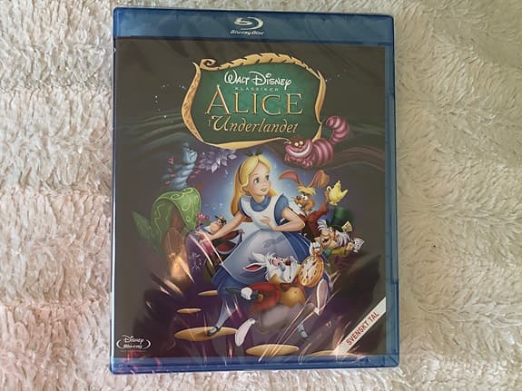 Disney classic blu-ray disc alice in wonderland Peter Pan Djungelboken movie
