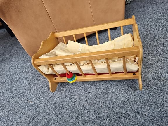 Vagga med sängkläder