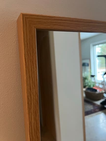 IKEA spegel STAVE - 2 stycken med träram helkroppsspegel