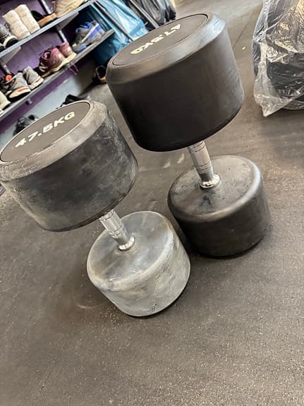 Hantlar 47,5 kg  Gymleco - olika dimensioner