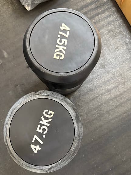 Hantlar 47,5 kg  Gymleco - olika dimensioner