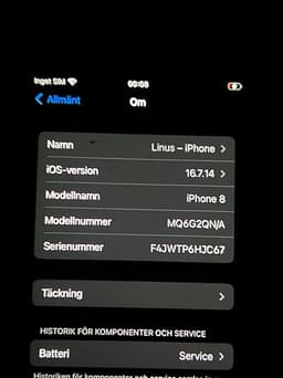 Apple iPhone 8 64 GB svart