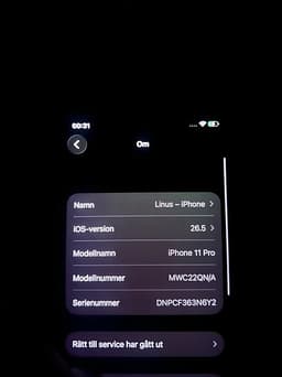 Apple iPhone 11 Pro mobil 64 GB svart