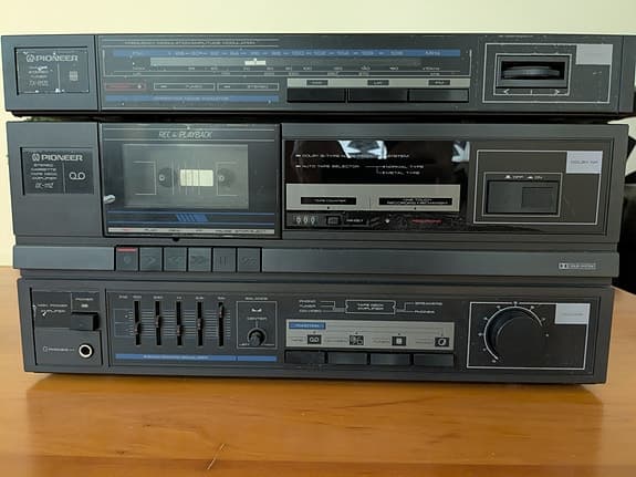 Pioneer DC-111Z Kassettdäck & Förstärkare + Pioneer Stereotuner TX-111ZL
