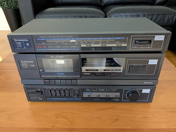 Pioneer DC-111Z Kassettdäck & Förstärkare + Pioneer Stereotuner TX-111ZL
