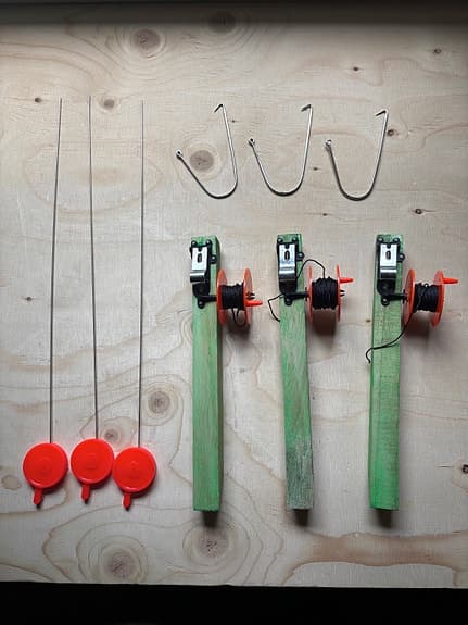 Wiggler Angeldon 3-pack Trä med Angelkrok