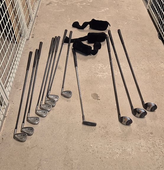Golf set med järn, driver och putter