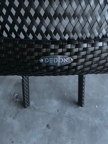 12 st exklusiva DEDON utomhusstolar – Design av Jean-Marie Massaud