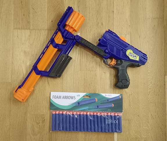 Skumpilvapen - Dart Zone Legendfire Powershot  med 20 nya skumpilar