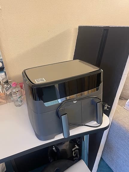 OBH Nordica airfryer med dubbelkorg svart/grå
