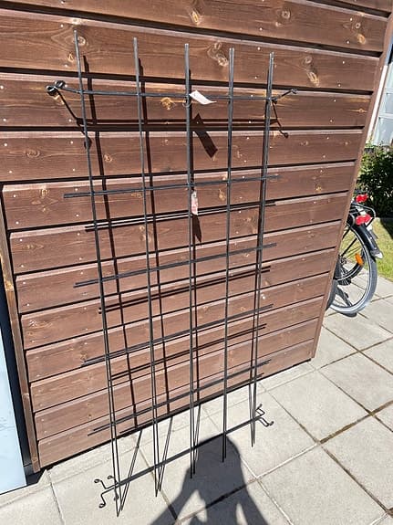 Nyby spaljé metall 200x75 cm svart