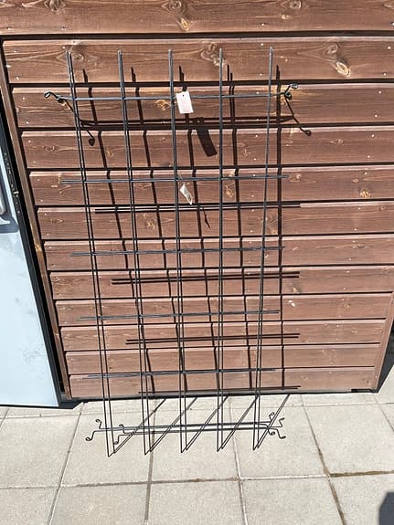 Nyby spaljé metall 200x75 cm svart
