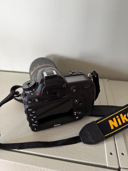 Nikon d7200 digital systemkamera med Tamron 17-50 mm objektiv