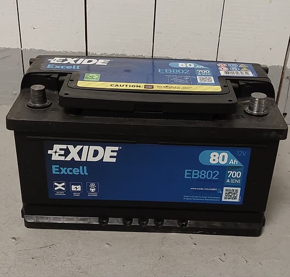 Bilbatteri Exide Excell bilbatteri 80Ah 700A