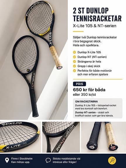 Dunlop tennisracket