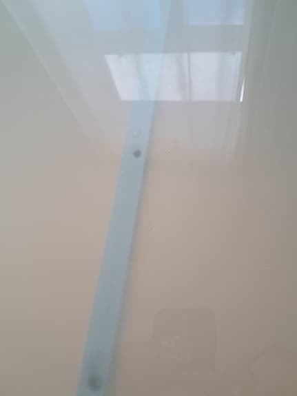Glas metal bord 120x80