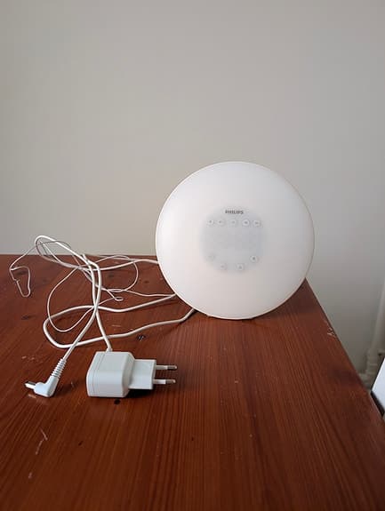 Larmklocka med wake-up light