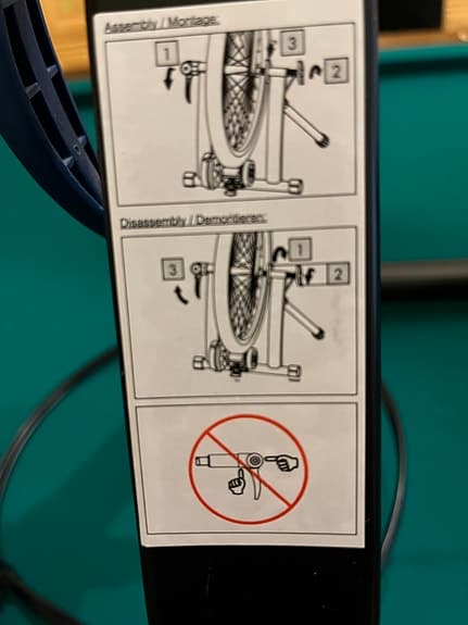 Crivit cykeltrainer svart