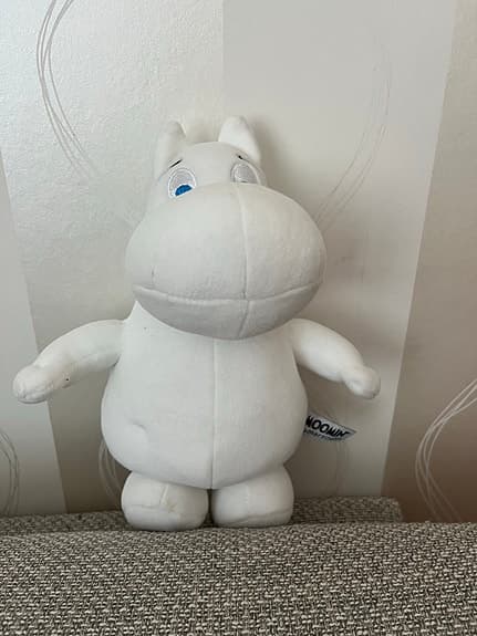 Mumin mjukisdjur vit från Martinex 25 cm