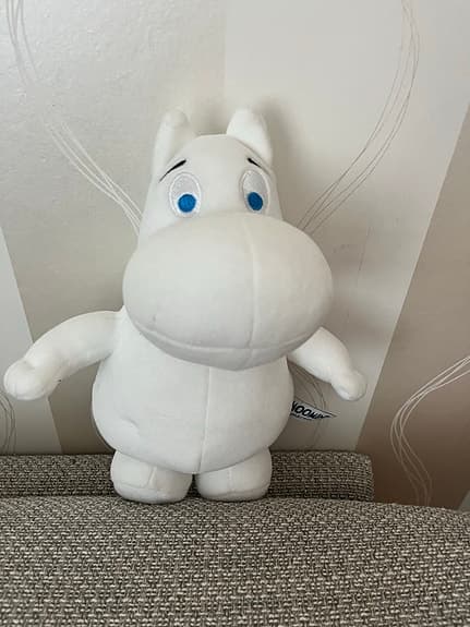 Mumin mjukisdjur vit från Martinex 25 cm