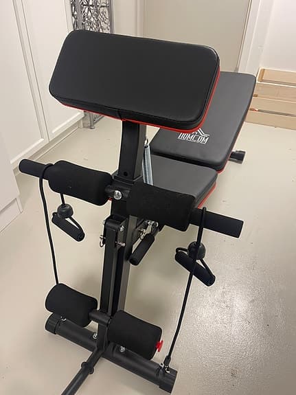Iron Gym sit up-bänk svart