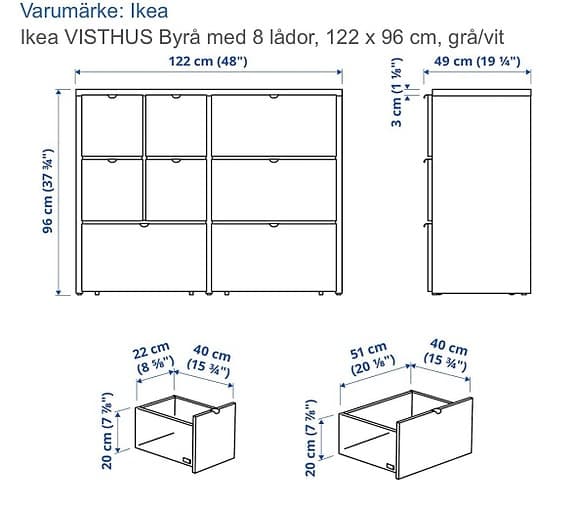 Ikea Visthus Byrå