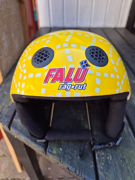 Cykel / Kick / Skidhjälm - Falu Rågrut hjälm S/M gul