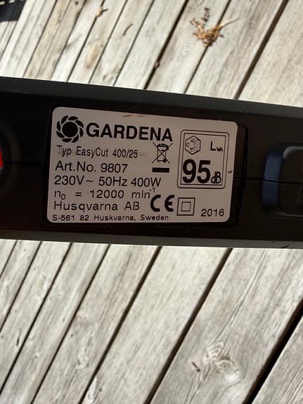 Gardena EasyCut 400/25 grästrimmer 230V 400W