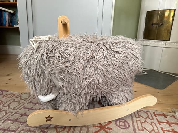 Kids Concept gunghäst mammut grå