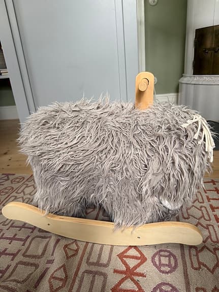 Kids Concept gunghäst mammut grå