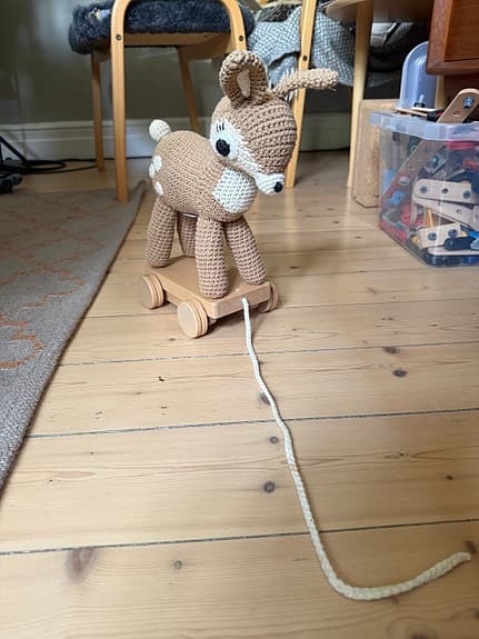 Sebra dragdjur rådjur på hjul