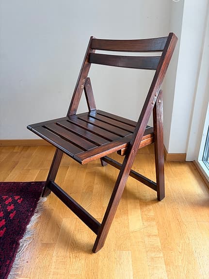 Ikea Nämmarö Hopfällbar trästol mörkbrun