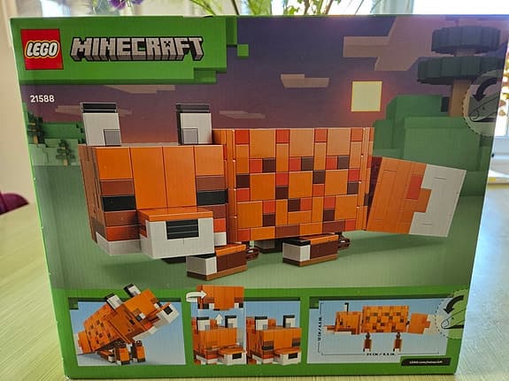 LEGO Minecraft räv byggset 497 bitar