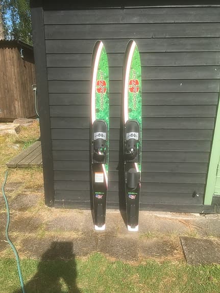 Hydroslide vattenskidor 168cm svart/grön