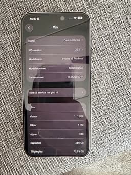 Apple iPhone 15 Pro Max 256 GB vit