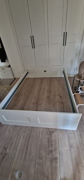 IKEA BRIMNES sängstomme vit 140cm×2m
