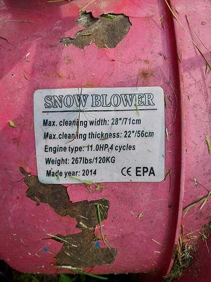 Metalcraft 14hp Snöslunga