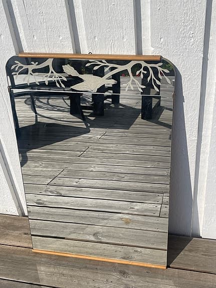 Vacker äldre spegel - Vintage Inredning