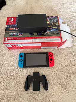 Nintendo Switch spelkonsol neon röd/blå