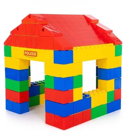 stora byggklossar - bygg ett hus