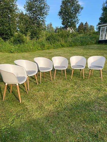 Trädgårdsstolar med dynor