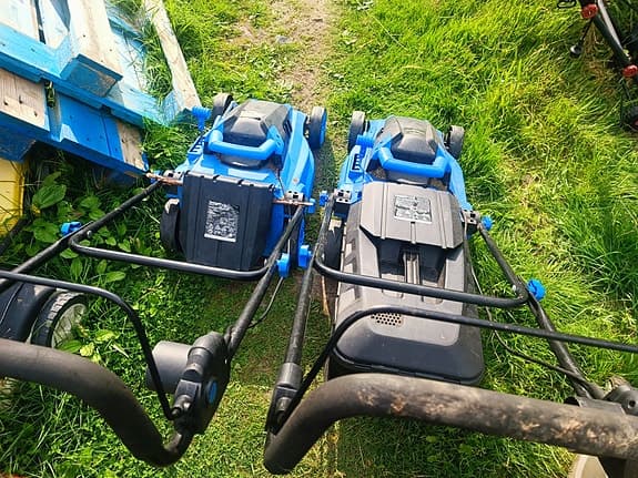 Biltema LM 38B gräsklippare el blå
