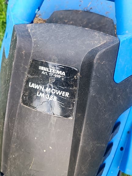 Biltema LM 38B gräsklippare el blå